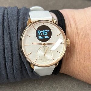 Gold and White Smartwatch
